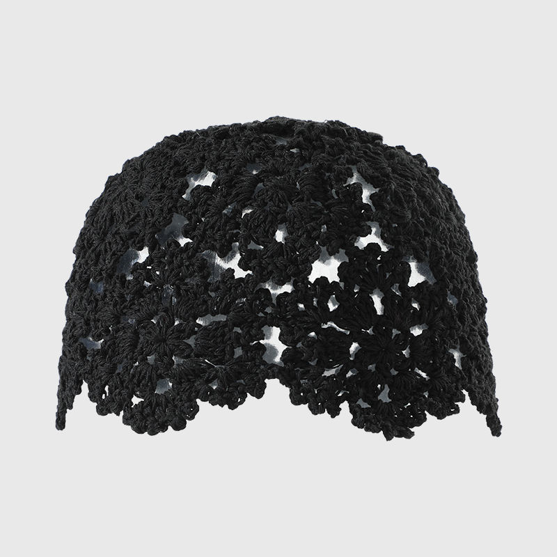 Made-to-order Women’s Crochet Lace Cap – Elegant and Breathable Handmade Hat in Multiple Colors