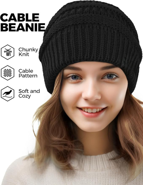 Wholesale Slouchy Beanie - Cozy Knit Hat for a Relaxed, Stylish Look