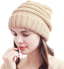 Personalized Speckled Slouchy Beanie – Warm Knit Winter Hat with Colorful Flecks