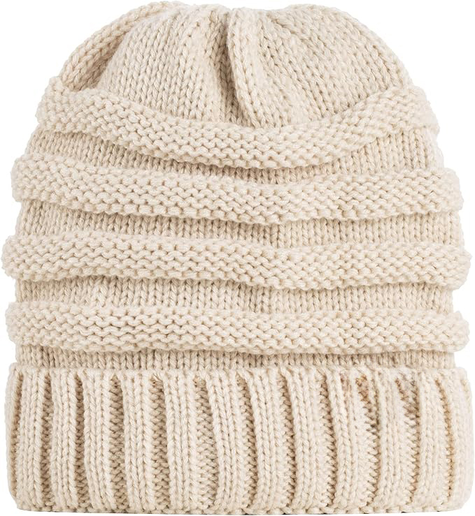 Personalized Speckled Slouchy Beanie – Warm Knit Winter Hat with Colorful Flecks
