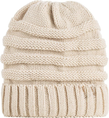 Personalized Speckled Slouchy Beanie – Warm Knit Winter Hat with Colorful Flecks
