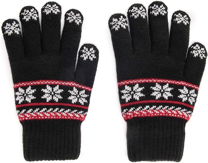 OEM ODM Winter Snowflake Knit Gloves – Warm & Stylish Gloves for Cold Weather