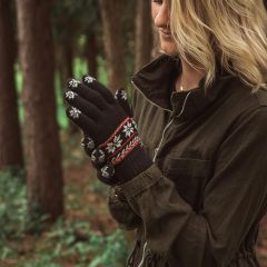 OEM ODM Winter Snowflake Knit Gloves – Warm & Stylish Gloves for Cold Weather