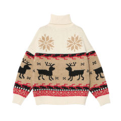 Factory Direct Nordic Reindeer Turtleneck Sweater