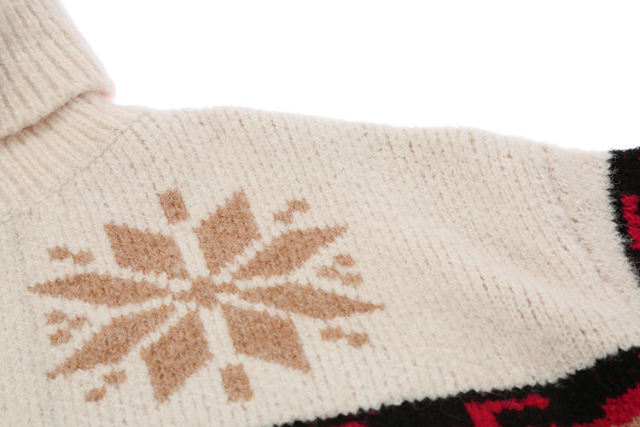 Factory Direct Nordic Reindeer Turtleneck Sweater