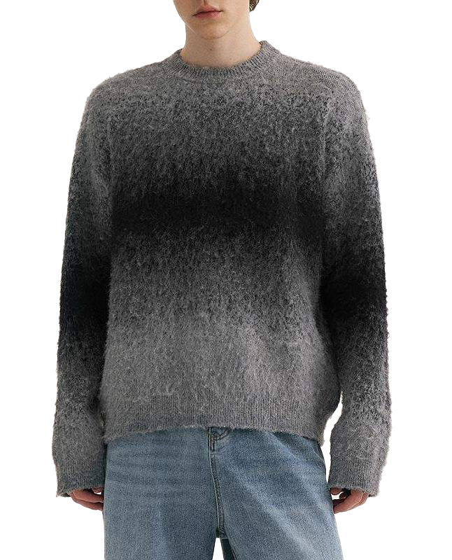 OEM ODM Men’s Gradient Fuzzy Sweater