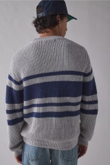 Factory Direct Men's Stripe Knit Sweater