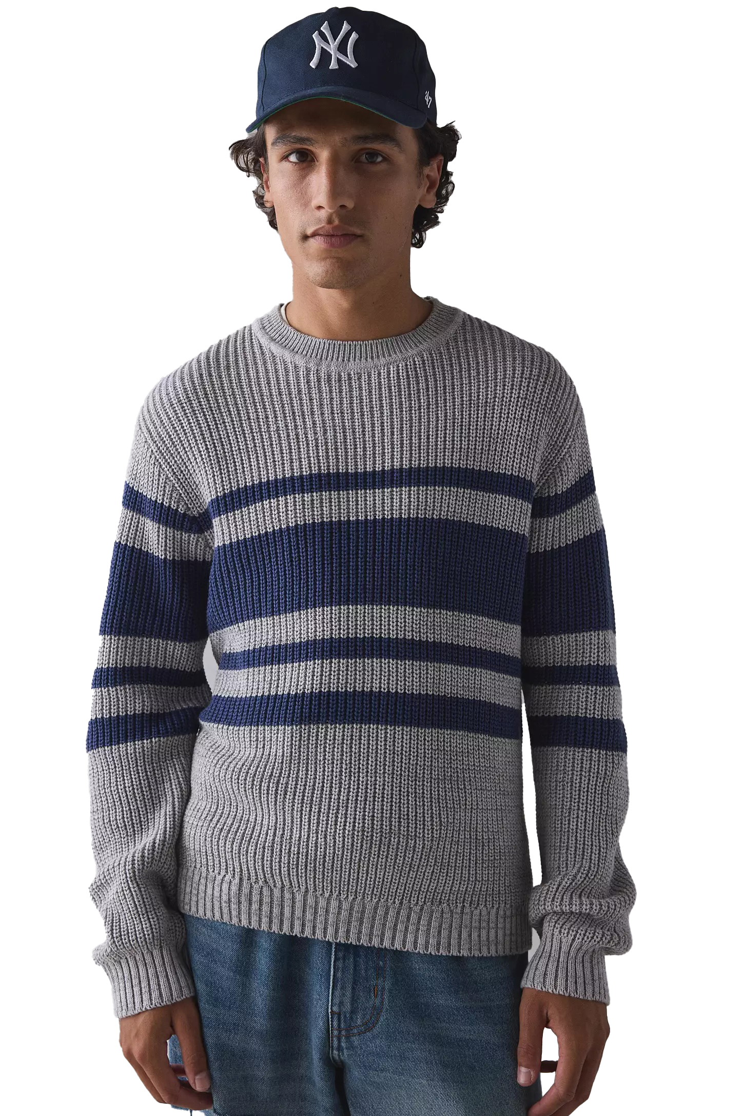 Factory Direct Men's Stripe Knit Sweater