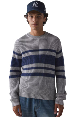 Factory Direct Men's Stripe Knit Sweater