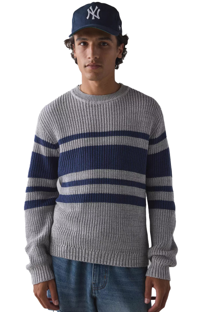 Factory Direct Men's Stripe Knit Sweater