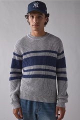 Factory Direct Men's Stripe Knit Sweater