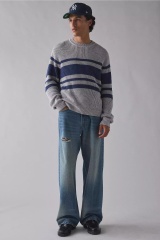 Factory Direct Men's Stripe Knit Sweater
