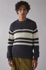 Factory Direct Men's Stripe Knit Sweater