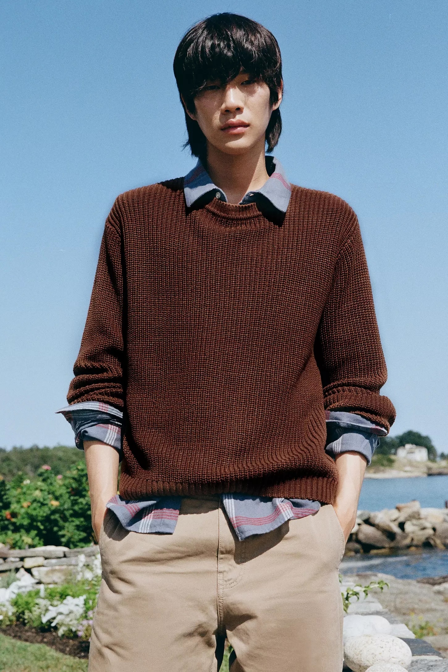 Factory Direct Men's Stripe Knit Sweater