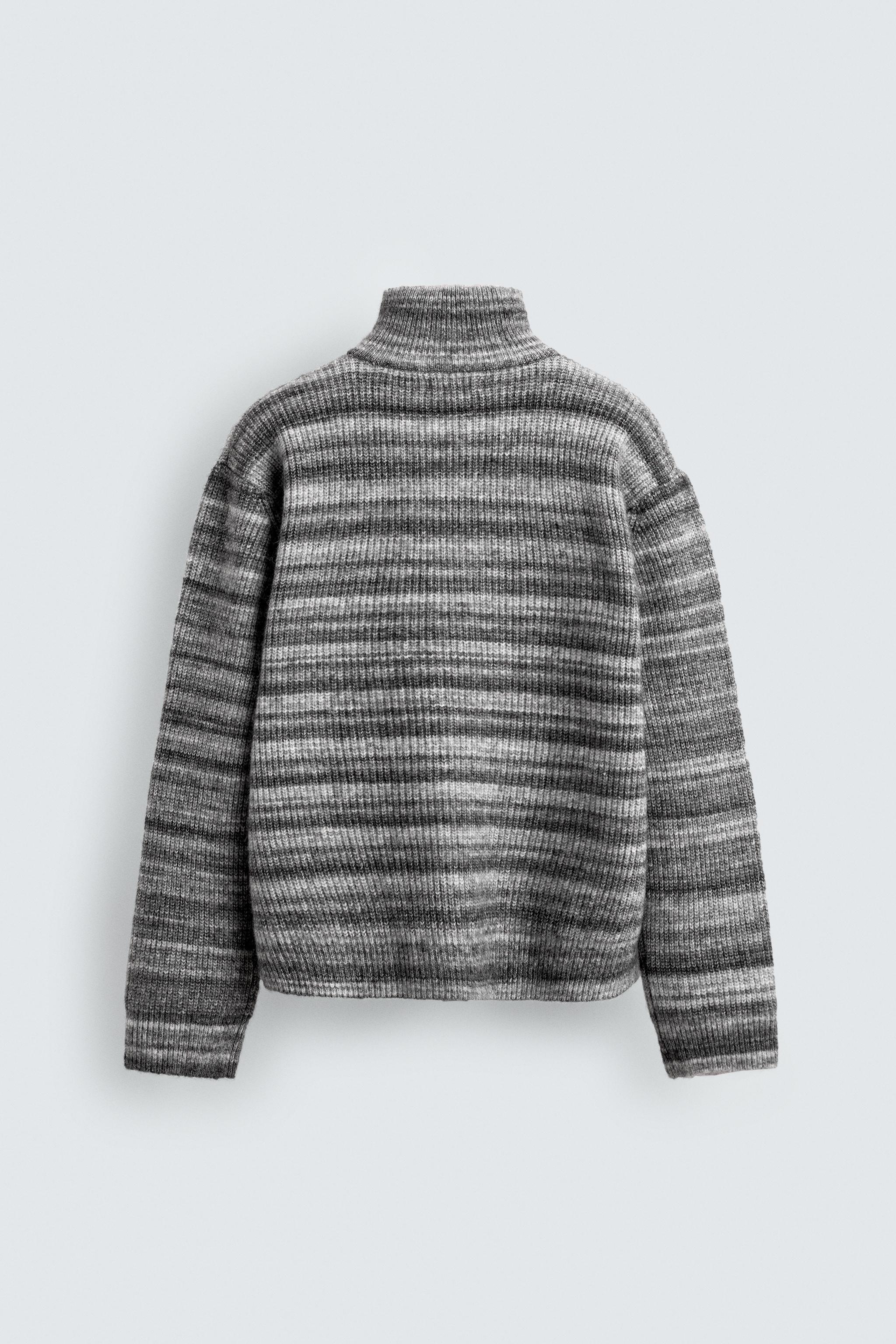 OEM ODM Men's Zip-Up Knit Sweater Jacket