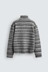 OEM ODM Men's Zip-Up Knit Sweater Jacket