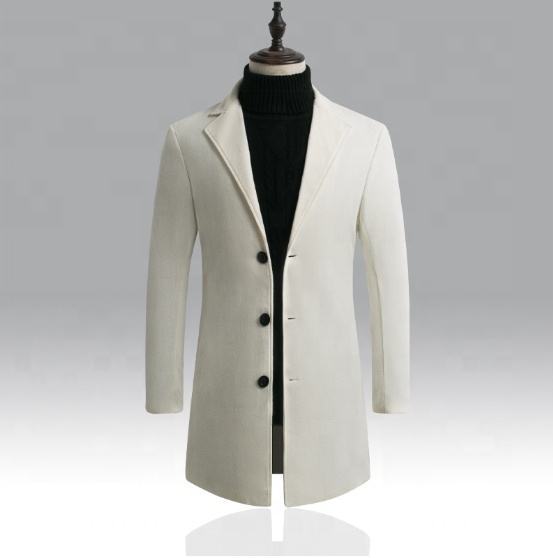 OEM ODM Men’s Classic Camel Wool Blend Long Coat