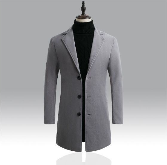 OEM ODM Men’s Classic Camel Wool Blend Long Coat
