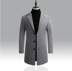 OEM ODM Men’s Classic Camel Wool Blend Long Coat