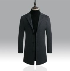 OEM ODM Men’s Classic Camel Wool Blend Long Coat