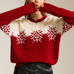 OEM ODM  Snowflake Pattern Christmas Sweater