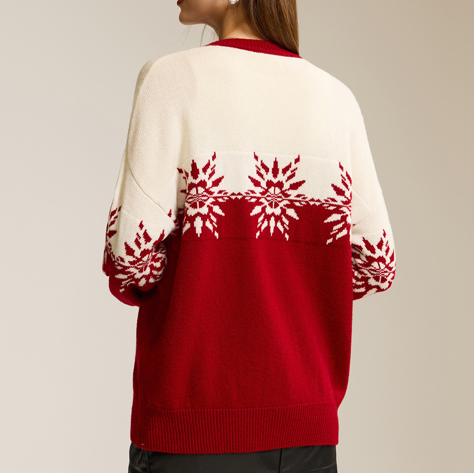 OEM ODM  Snowflake Pattern Christmas Sweater