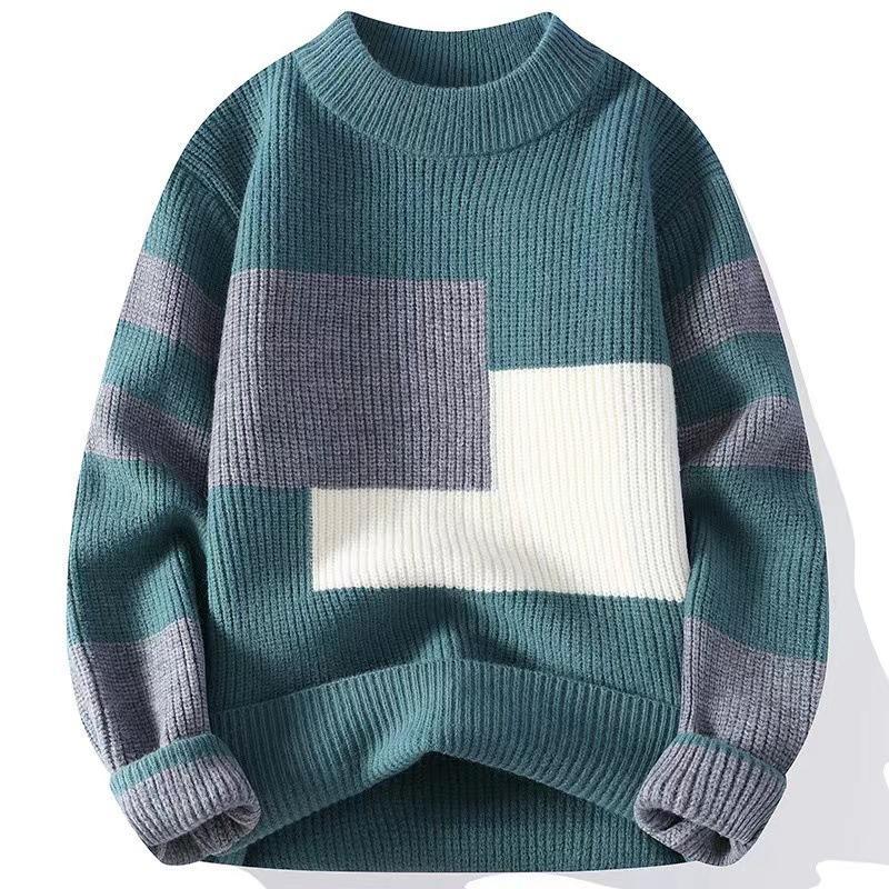 OEM ODM Color Block Ribbed Knit Sweater for Women