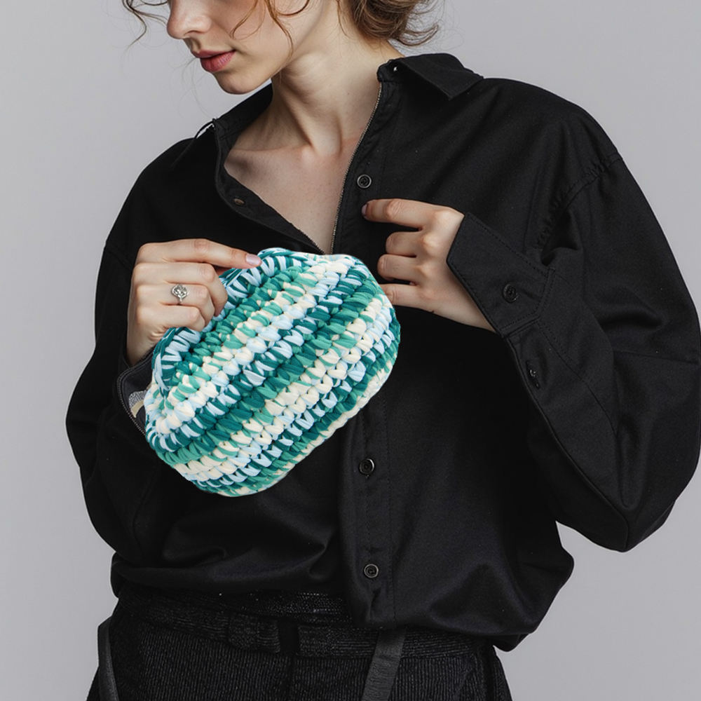 OEM ODM Colorful Handwoven Straw Handbag