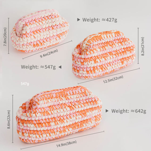 OEM ODM Colorful Handwoven Straw Handbag