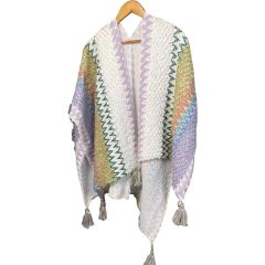Personalized Women’s Bohemian Crochet Tassel Poncho