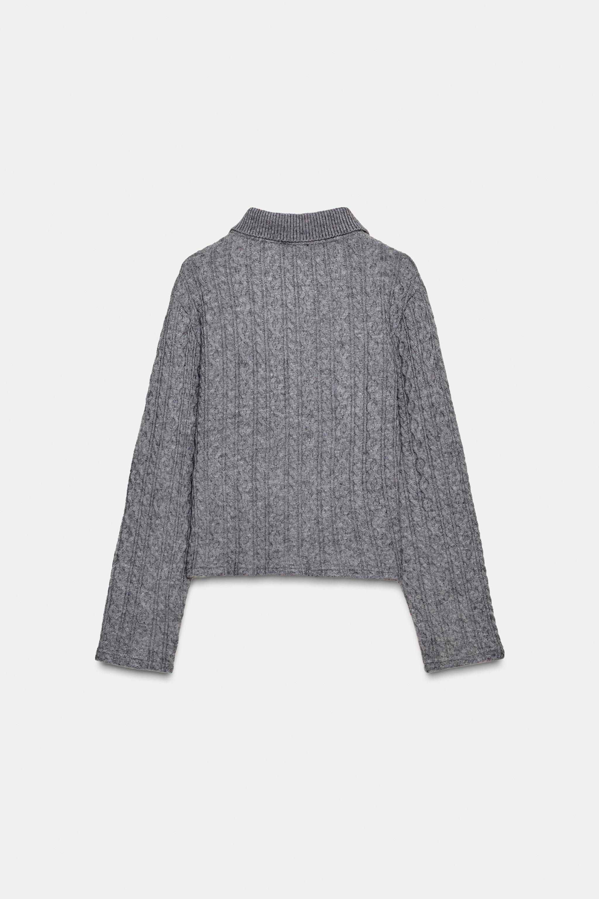 Made-to-order Women’s Pearl-Embellished Cable-Knit Pullover Sweater