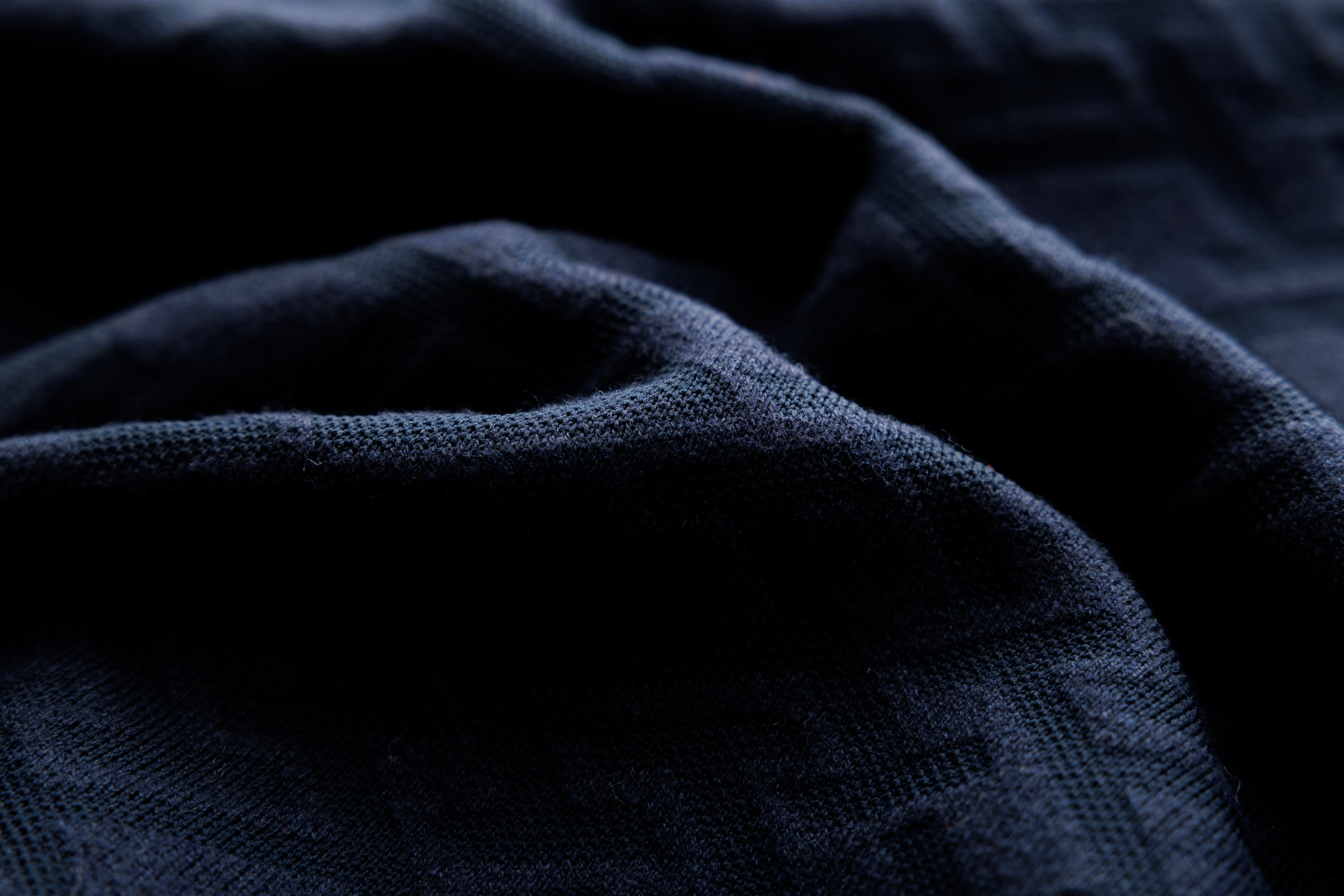 Men’s Navy Knit Cardigan with Red Trim and Embroidered “H” Patch