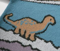 OEM/ODM Knitwear Manufacturer Retro Dinosaur Jacquard Knit Sweater – Customizable Cartoon Winter Pullover for Men and Women |