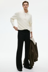 OEM ODM Factory Direct Men’s Half-Zip Striped Knit Sweater