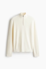 OEM ODM Factory Direct Men’s Half-Zip Striped Knit Sweater