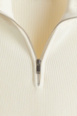 OEM ODM Factory Direct Men’s Half-Zip Striped Knit Sweater