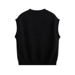 OEM ODM Customized Women’s Floral Pattern Sleeveless Knit Sweater Vest
