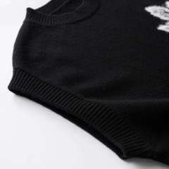 OEM ODM Customized Women’s Floral Pattern Sleeveless Knit Sweater Vest