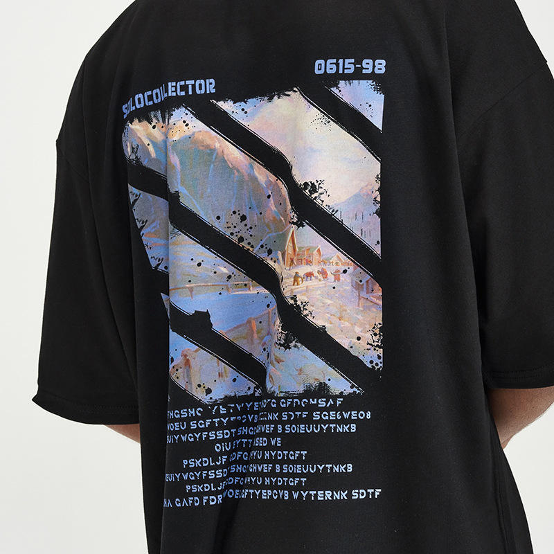 OEM ODM SOLO Collector Oversized Logo T-Shirt and Shorts Streetwear Set