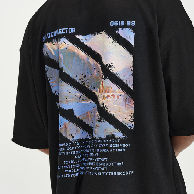 OEM ODM SOLO Collector Oversized Logo T-Shirt and Shorts Streetwear Set
