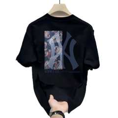 Factory Direct NY Paisley Patch Graphic Oversized Cotton T-Shirt