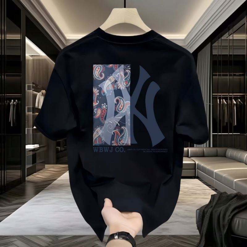 Factory Direct NY Paisley Patch Graphic Oversized Cotton T-Shirt