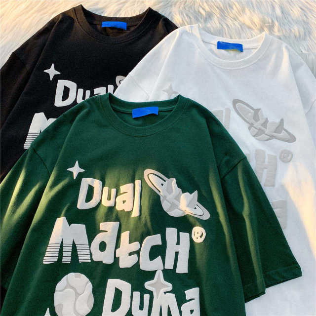 customized Women’s Unisex Oversized Graphic Print Long Sleeve T-Shirt – “Dual Match” Design