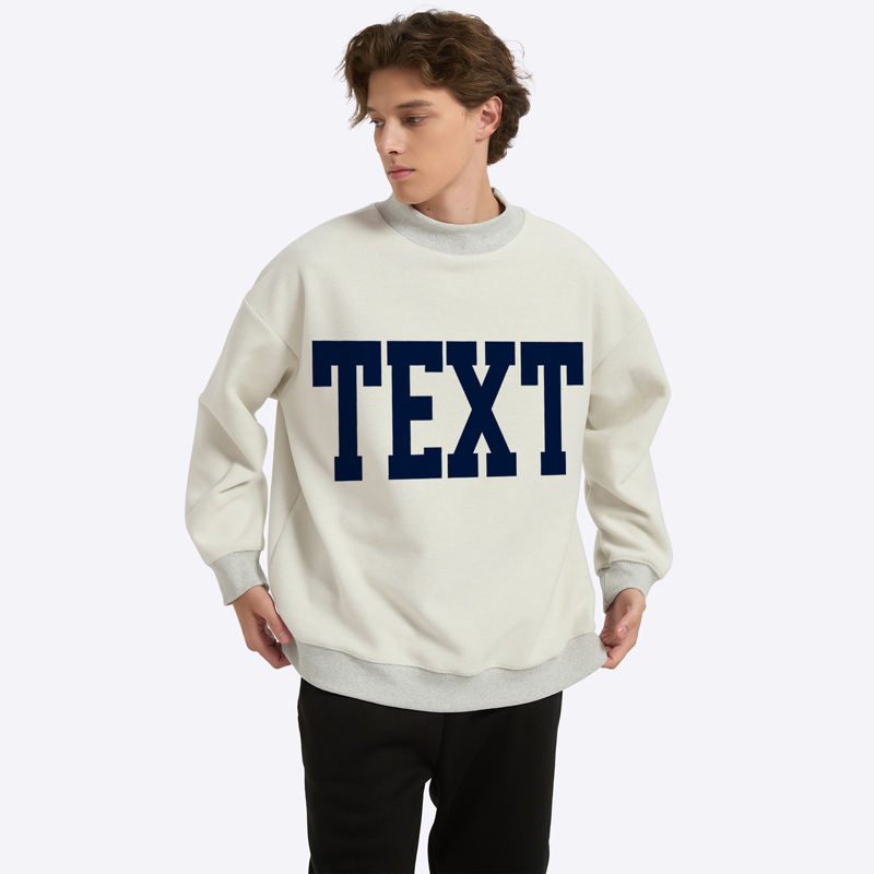 Personalized CUSTOM Oversized Crewneck Sweatshirt – Unisex Casual Streetwear Pullover