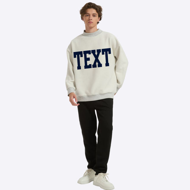 Personalized CUSTOM Oversized Crewneck Sweatshirt – Unisex Casual Streetwear Pullover