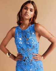 Factory Direct Women’s Crochet Lace Maxi Dress – Sleeveless Boho Summer Beach Dress