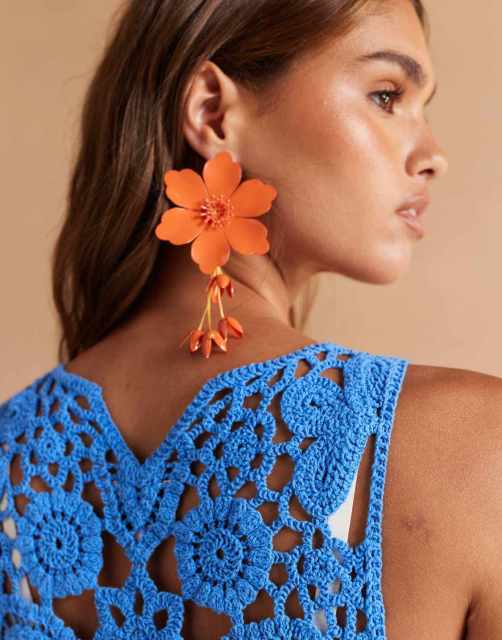 Factory Direct Women’s Crochet Lace Maxi Dress – Sleeveless Boho Summer Beach Dress