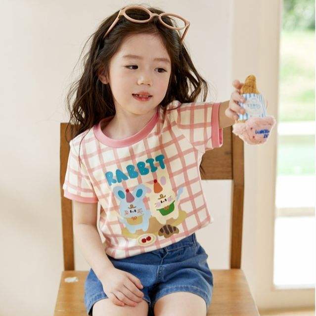 customized Women’s Men’s Girls’ Cute Cartoon Cat Short Sleeve T-Shirt and Pants Set
