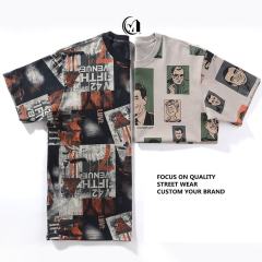 customized Women’s Men’s Men’s Vintage Portrait Print Short Sleeve Graphic T-Shirt