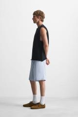 OEM ODM  Men’s Black Sleeveless Crew Neck T-Shirt